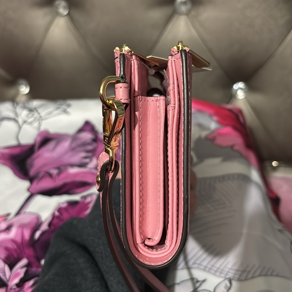 Michael Kors Jet Set Ombré Logo Double Zip Wristlet Wallet Phone Case Hol - Picture 4 of 10